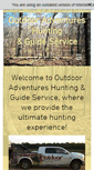 Mobile Screenshot of outdooradventureshunting.com
