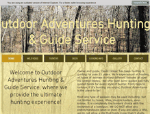 Tablet Screenshot of outdooradventureshunting.com